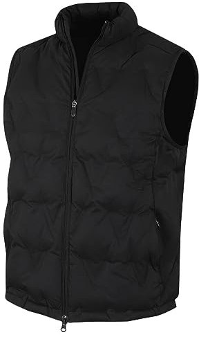 Callaway Golf Mens Chev Welded Quilted Vest Gilet - Caviar - XL