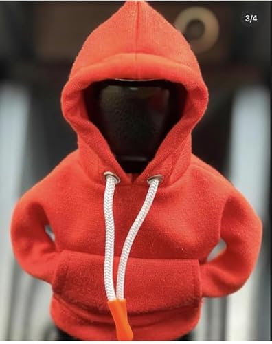 EHOTER Auto Schaltknauf Hoodie Shifter Überzug Kreative Gangschaltung Schalthebel Hoodie Abdeckung Universal Staubdicht Schutz Sweatshirt Schaltknauf Hoodie Car Gear Shift Cover (Orange)