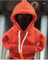 EHOTER Auto Schaltknauf Hoodie Shifter Überzug Kreative Gangschaltung Schalthebel Hoodie Abdeckung Universal Staubdicht Schutz Sweatshirt Schaltknauf Hoodie Car Gear Shift Cover (Orange)