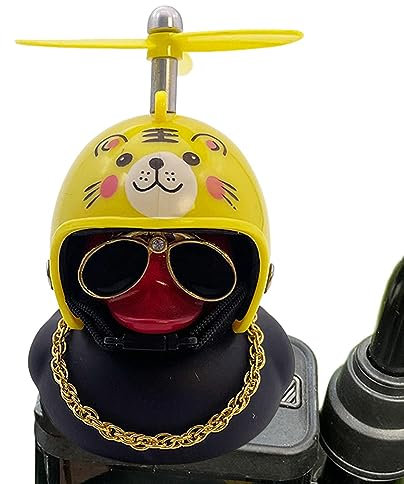 Facynde Auto-Enten für Armaturenbrett | Kleine Entenauto-Ornamente - -Gummi-Ente, Autodekoration, Ente mit Propellerhut, Armaturenbrett-Zubehör, Motorrad-Fahrrad-Gadgets