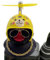 Facynde Auto-Enten für Armaturenbrett | Kleine Entenauto-Ornamente - -Gummi-Ente, Autodekoration, Ente mit Propellerhut, Armaturenbrett-Zubehör, Motorrad-Fahrrad-Gadgets