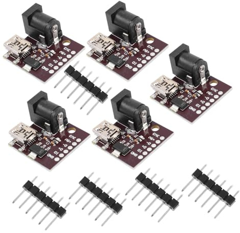 Gatuida USB Stromversorgungsbaustein 5v Eingang 3,3v und 5v Ausgang 5 Stück Ladeanschlussbaustein USB Lademodul Kleiner Power Baustein für Elektronische Geräte und Selbstgemachte Projekte
