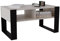 CraftPAK Wohnzimmer Tisch für Couch aus hochwertigem Holzwerkstoff, moderner Couchtisch mit zusätzlicher Ablagefläche, Sofatisch für Wohnzimmer, Couchtisch beige schwarz