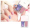 Nail Polish Set, 2 in 1 Pink & Holographic Blue Nail Polish set, Quick Dry Long Lasting Nail Varnish, No Need Cure Cool Nail Polish, DIY Nail Art Manicure at Home, Gift for Girls & Women