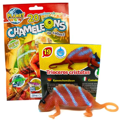 Generisch Blue Ocean Chamäleons Sammelfiguren 2024 - Planet Wow Selten - Figur 19. Kammchamäleon