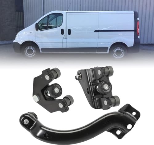 MangWany Juego de Rodillos para Puerta Lateral Compatible con Renαult Trafic 2 O-Pel Vivaro A Nissan Primastar 2000-2014 Guía de Rodillos para Puerta corredera Puerta Superior Central Inferior