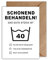WBdesignz Lustige Geburtstagskarte mit Umschlag - Schonend Behandeln! 40. Geburtstag Geschenkkarte Happy Birthday - 40ter Geburtstag Witzige Wäsche Karte (DIN A6)