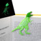 Kreatives Lesezeichen, 3D-Lesezeichen für Erwachsene und Kinder, Cartoon-Lesezeichen, lustiges Geschenk für Schulanfang, kreatives Geschenk, kreatives Lesezeichen (Nacht leuchtender Dinosaurier)