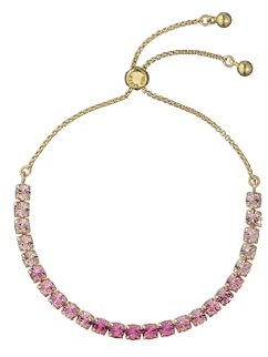 Ted Baker London Melrah Icon Crystal Slider verstellbares Tennisarmband für Damen, Standard, Messing, Kein Edelstein