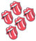Car and Motorcycle Sticker Fashion Tongue Design (B-Kleiner Aufkleber)