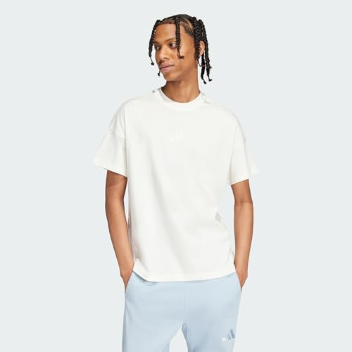 adidas Men's All SZN T-Shirt, Off White, 3XL