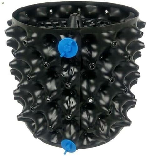 POSH Pot de Fleurs, Respirant, parois profilées, Pots de Plantes Respirants pour Une Croissance optimale des Racines, idéal pour la Maison et Le Jardin, Couleur : Noir ou Blanc (Noir, 2L)