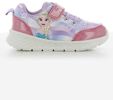 Disney Frozen Kinder Sneaker Schuhe Mädchen 2 bis 8 Jahre Klettverschluss Kinderschuhe mit Anna und ELSA Motiv Ideal für Schule und Freizeit (Rosa, EU Schuhgrößensystem, Kleinkind, Numerisch, M, 28)