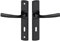 Vachette Jeu de Rosaces Version Clé L MUZE pour Chambres et Bureaux - Diamètre 52mm et Fixation Invisible - Matériau Zamak Résistant à la Corrosion - Garantie 10 Ans - Finition Onyx Noir Mat
