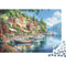 Comer See Puzzle Mit 1000 Teilen Für Erwachsene Küstenort EIN Unmögliches Geschicklichkeitsspiel Holzpuzzles Lernspiel Spielzeug Geschenk Home-Dekoration 1000pcs (75x50cm)