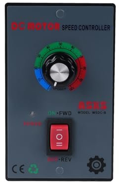 Jadeshay Variateur de Vitesse 20A Régulateur de Vitesse de Moteur dc à Balais Contrôleur de Vitesse de Moteur PWM Réglable Compatible avec DC 12-60V Moteurs 550, 775, 795,895, Support Avant et Arrière