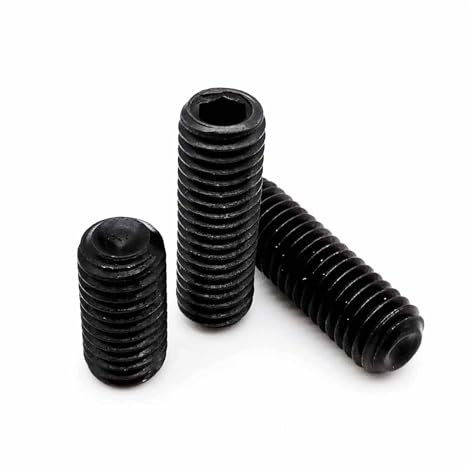 Madenschrauben mit Innensechskant, 20 Stück M14, schwarzer Stahl der Klasse 12.9, Innensechskantkopf, Ringschneide, Madenschrauben(M14*45)