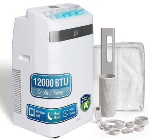Olsen & Smith 12000 BTU 4-in-1 Portable Air Conditioner & Dehumidifier