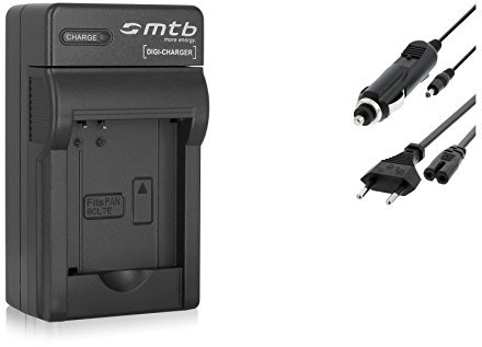 Ladegerät DMW-BCL7 BCL7E kompatibel mit Panasonic Lumix DMC-F5, FH10, FS50, SZ3, SZ8, SZ9, SZ10, XS1, XS3