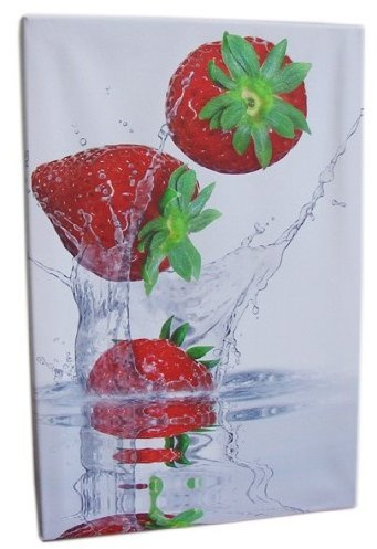 meinfoto.de Erdbeeren KEILRAHMEN LEINWAND BILD 60 x 40cm
