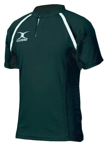 Gilbert Xact II Plain Rugby Shirt - Senior - GREEN (L)