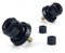 RACEFOXX Ständeraufnahmen mit Schleifschutz, Aufnahmen, Montageständer, Motorradständer, Bobbins, gefräst, M8, schwarz eloxiert, 1 Paar