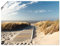 ARTLAND Wanddeko Poster & Kunstdrucke Wandposter 80x60 cm Strand Meer Maritim Düne Gräser Nordsee Landschaft Langeoog Steg T5RM