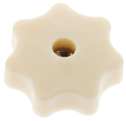 Sterngriffmutter M6 - elfenbein (beige) - f. Motorabdeckung u. Haube SR50, SR80, KR50, KR51, alle SR4-Typen - ohne Druckscheibe (MZA 10447)