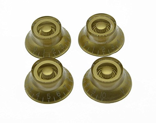 kaish 4 Gold W/Weiß Nr. LP Gitarre Bell Knobs Potiknöpfe Top Hat Knöpfe für Les Paul