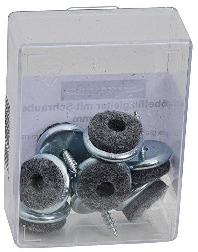 MASTERPROOF Filzgleiter mit Schraube, Ø 20 mm, 8 Stück
