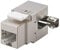Goobay 95901 Keystone Modul RJ45 Buchse 90 Grad / CAT 6 Netzwerkstecker 250 MHz / STP / Ethernet Buchse 8P8C / LSA Montage / Metallgehäuse