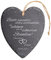 Casa Vivente Schieferherz mit Gravur zur Hochzeit, Motiv Herzen, Personalisiert mit Namen und Datum, Hochzeitsgeschenke für Brautpaar