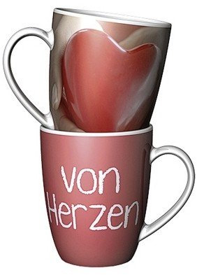 La Vida 1010545910 Becher, Porzellan, bunt, 6 x 4 cm