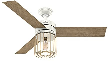 Hunter Ronan Indoor Ceiling Fan, 52 inch, Fresh White