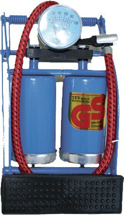 Fussluftpumpe mit Doppelzylinder