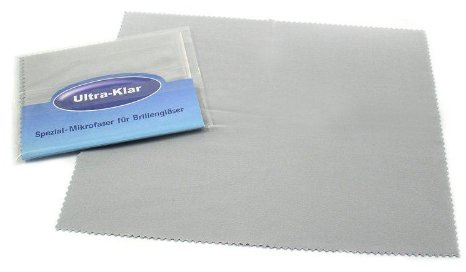Ultra-Klar Microfaser Brillenputztuch (1, nebelgrau)