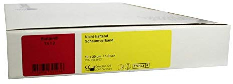 BIATAIN Schaumverband 10x20 cm nicht haftend 5 St