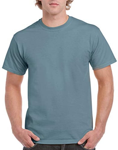Gildan Mens Ultra Cotton Short Sleeve T-Shirt (S) (Stone Blue)