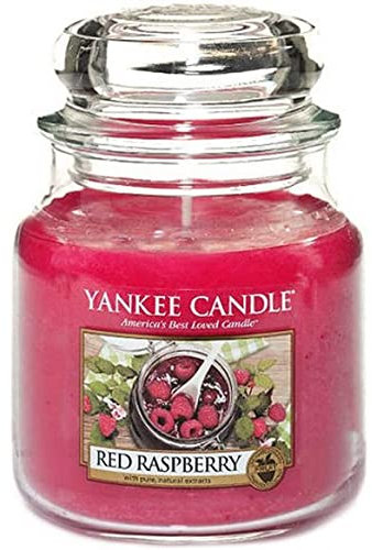 Yankee Candle 1323187 Red Raspberry mittleres Jar, 10cm l x 10cm w x 13.5cm h