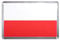 Poland Flag - Medium Plastic Fridge Magnet