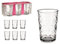 Lot de 6 gobelets 20cl Ring en verre 1610797 - Glass4you