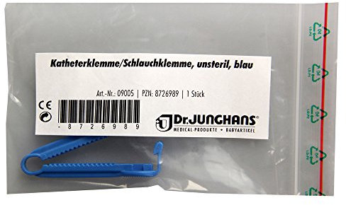 Katheterklemme Blau Unsteril
