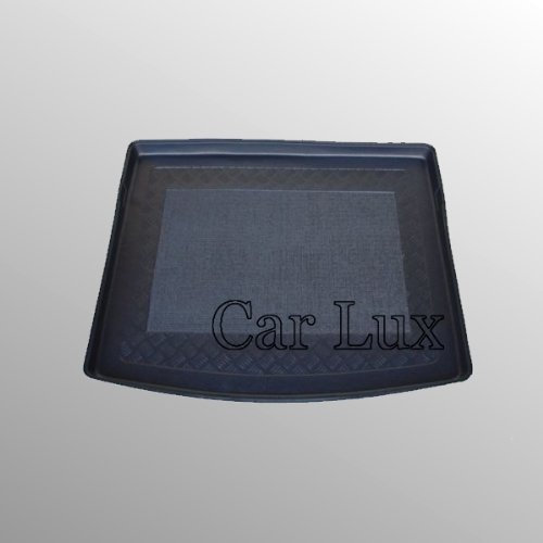 Car Lux AR02277 - Alfombra Bandeja Cubeta Protector cubre maletero a medida con antideslizante para VW Golf V Plus