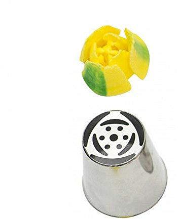 Decora 0263457 TÜLLE NR. 244 TULPE MIT 6 BLÜTENBLÄTTERN IM BLISTERPACK, 18/8 Stainless Steel, Silber, 3 x 2 x 4 cm