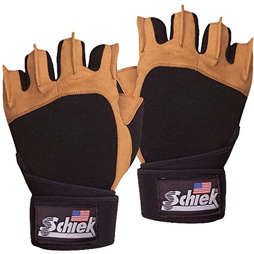 Schiek Sport 425 XS-Power Gel Lifting Glove mit Wrist Wraps XS