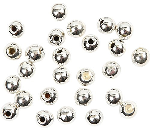 Creativ 60280 Memory Wire End Caps, 3 mm, hole size 1 mm, silver-plated, SP, 20pcs