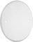 TayMac LPB3400 Flat Round Blank Plate Metallic 5 4-Inch. Box Mount, White Finish