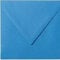 25 Quadratische Briefumschläge 15 x 15 cm 150 x 150 mm Blau Verschluss: feuchtklebend Grammatur: 120 g/m²