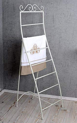 Handtuchleiter Weiss Handtuchständer Shabby Chic Metallständer usm039 Palazzo Exclusiv