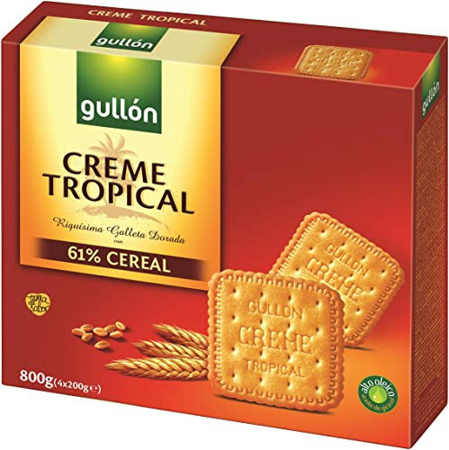 Gullón - Creme Tropical - Galletas - 4 X 200 g - [pack de 3]
